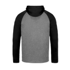 CX2 L01630, - Oakland - Adult Polyester Pullover Hooded Sweatshirt, Grey/Black