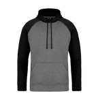 CX2 L01630, - Oakland - Adult Polyester Pullover Hooded Sweatshirt, Grey/Black
