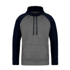 CX2 L01630, - Oakland - Adult Polyester Pullover Hooded Sweatshirt, Grey/Navy