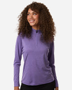 AllPro 4HM70L, 16326 Women's Pro-lock Performance Mélange Quarter-zip Pullover, Black Melange