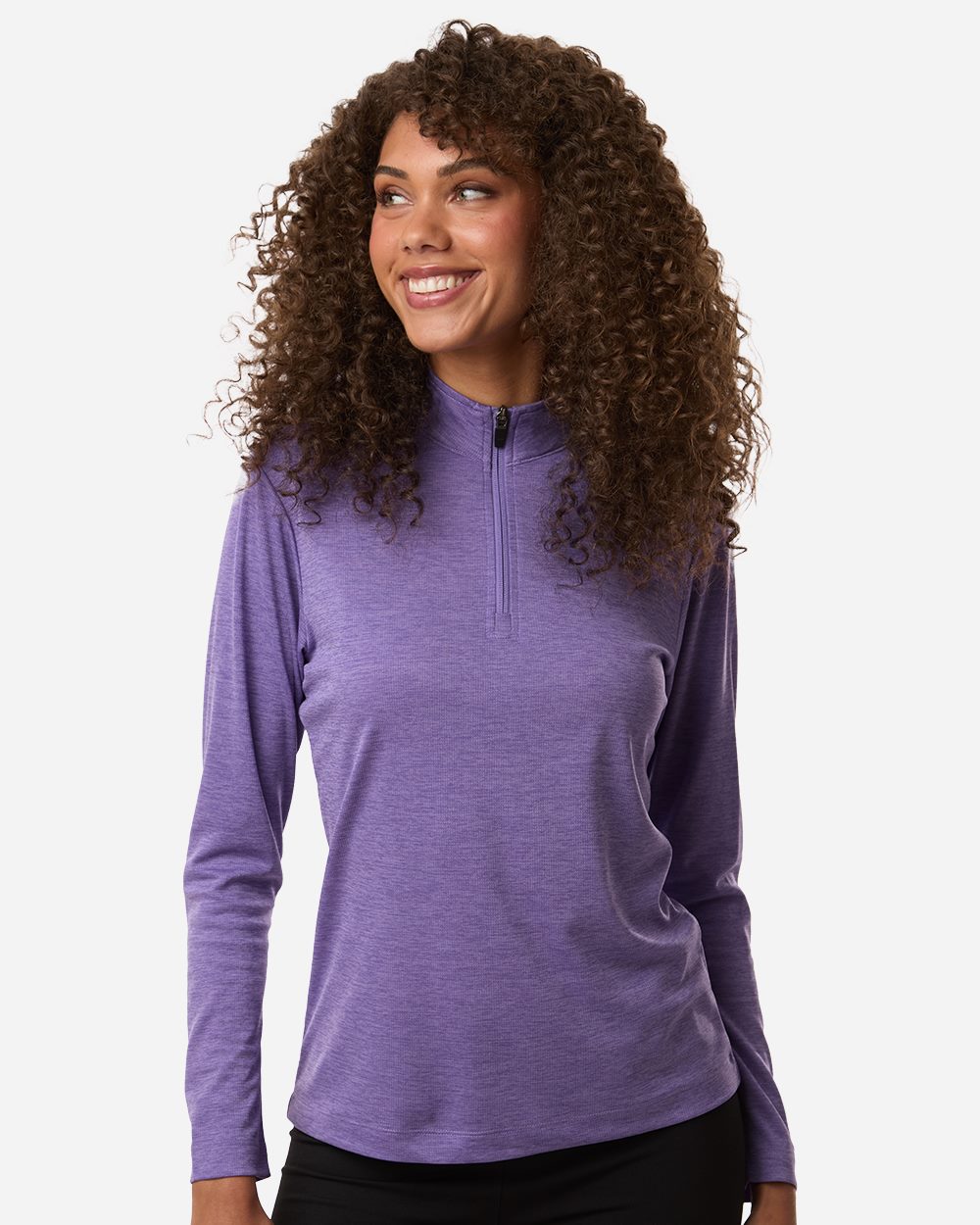 AllPro 4HM70L Women's Pro-Lock Performance Mélange Quarter-Zip Pullover