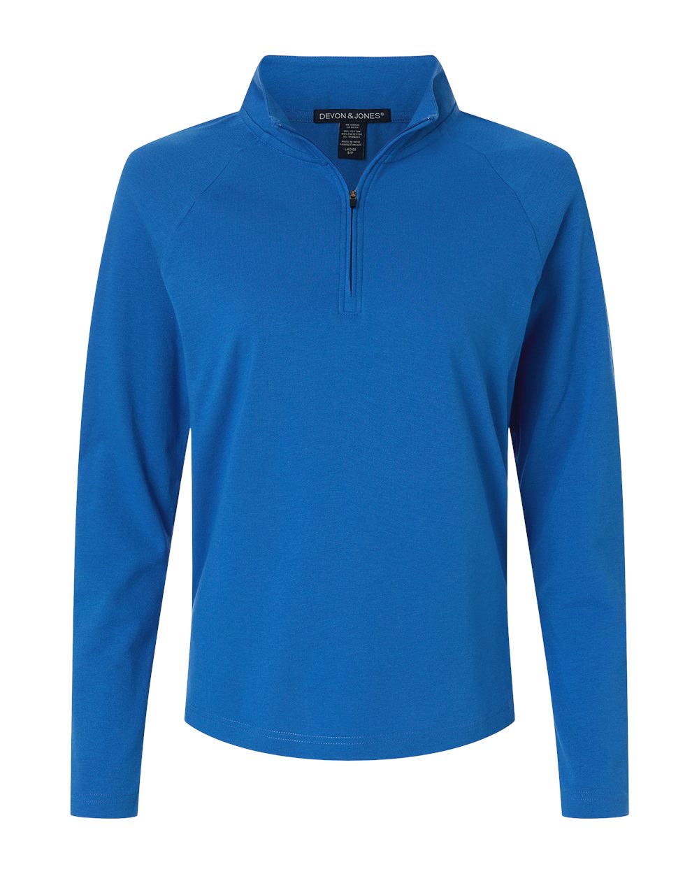 Devon & Jones DG402W Women's Seaton Pebble Textured Quarter-Zip Pullover