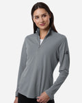 Adidas A400, Women's Lightweight Quarter-zip Pullover, Black