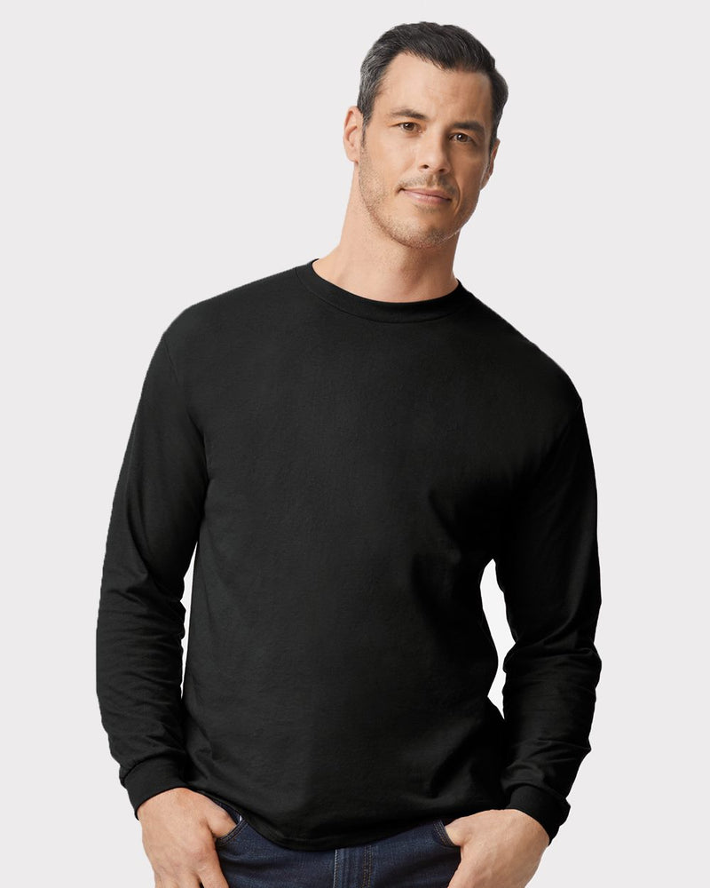 Gildan 8400, Unisex Dryblend 50/50 Long Sleeve T-shirt, Ash