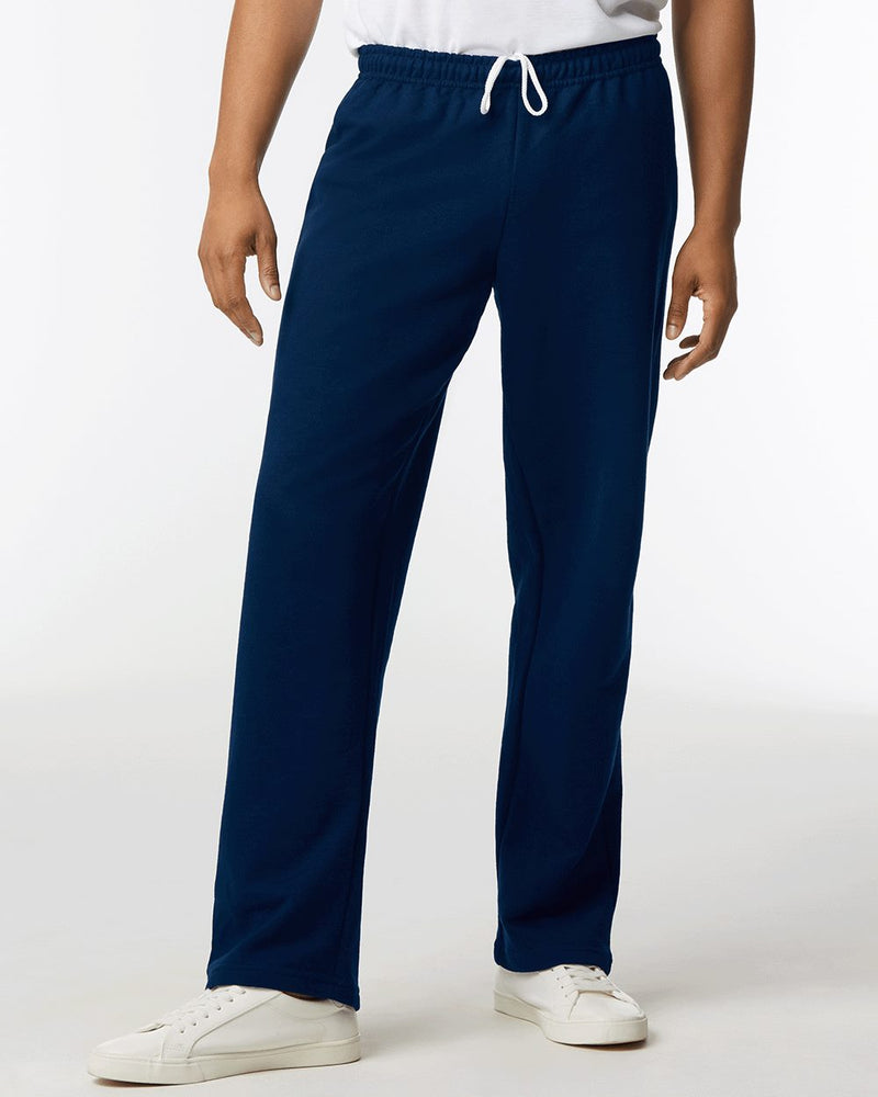 Gildan 18400, Unisex Heavy Blend Open-bottom Sweatpants, Black