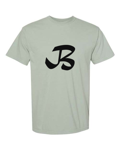 Alphabet B T-Shirt 9 inch calligraphy Black ink, Bay