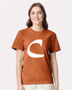 Alphabet C T-Shirt 9 inch calligraphy Black ink, Yam