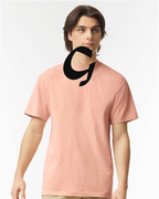Alphabet G T-Shirt 9 inch calligraphy White ink, Peachy