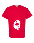 Alphabet G T-Shirt 9 inch calligraphy White ink, Red