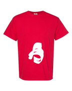 Alphabet H T-Shirt 9 inch calligraphy White ink, Red