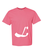 Alphabet L T-Shirt 9 inch calligraphy White ink, Crunchberry