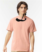 Alphabet L T-Shirt 9 inch calligraphy Black ink, Peachy