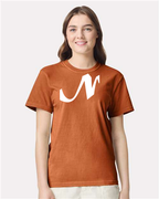 Alphabet N T-Shirt 9 inch calligraphy White ink, Yam