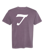 Alphabet T T-Shirt 9 inch calligraphy White ink, Wine