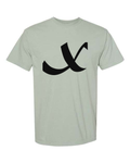 Alphabet X T-Shirt 9 inch calligraphy Black ink, Bay