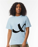 Alphabet X T-Shirt 9 inch calligraphy Black ink, Hydrangea