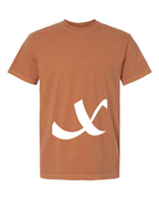 Alphabet X T-Shirt 9 inch calligraphy White ink, Yam