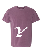 Alphabet Y T-Shirt 9 inch calligraphy White ink, Berry