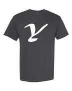 Alphabet Y T-Shirt 9 inch calligraphy White ink, Graphite