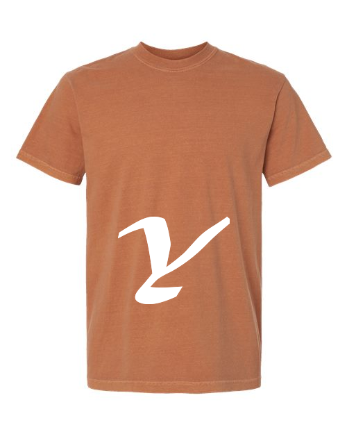 Alphabet Y T-Shirt 9 inch calligraphy White ink, Yam