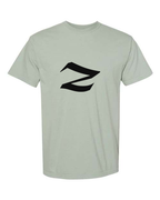 Alphabet Z T-Shirt 9 inch calligraphy Black ink, Bay