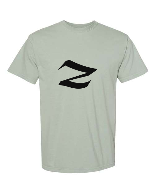 Alphabet Z T-Shirt 9 inch calligraphy Black ink, Bay