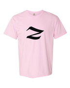 Alphabet Z T-Shirt 9 inch calligraphy Black ink, Blossom
