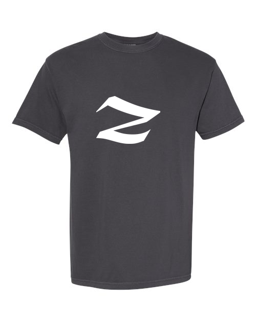 Alphabet Z T-Shirt 9 inch calligraphy White ink, Graphite