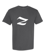 Alphabet Z T-Shirt 9 inch calligraphy White ink, Pepper
