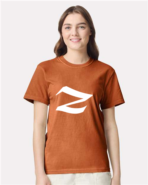 Alphabet Z T-Shirt 9 inch calligraphy Black ink, Yam