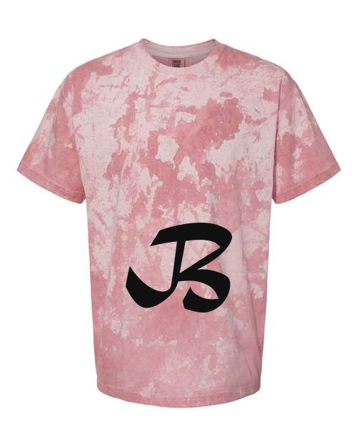 Alphabet B T-Shirt 9 inch calligraphy Black ink, Clay