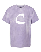 Alphabet C T-Shirt 9 inch calligraphy White ink, Amethyst