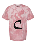 Alphabet C T-Shirt 9 inch calligraphy Black ink, Clay