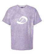 Alphabet D T-Shirt 9 inch calligraphy White ink, Amethyst