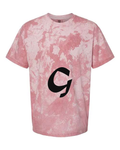 Alphabet G T-Shirt 9 inch calligraphy Black ink, Clay