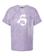 Alphabet H T-Shirt 9 inch calligraphy White ink, Amethyst