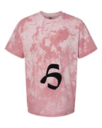 Alphabet H T-Shirt 9 inch calligraphy Black ink, Clay