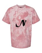 Alphabet N T-Shirt 9 inch calligraphy Black ink, Clay
