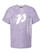 Alphabet P T-Shirt 9 inch calligraphy White ink, Amethyst