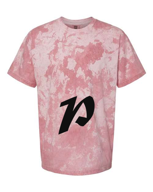 Alphabet P T-Shirt 9 inch calligraphy Black ink, Clay