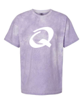Alphabet Q T-Shirt 9 inch calligraphy White ink, Amethyst