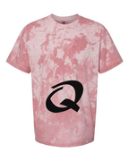 Alphabet Q T-Shirt 9 inch calligraphy Black ink, Clay