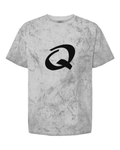 Alphabet Q T-Shirt 9 inch calligraphy White ink, Smoke