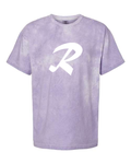 Alphabet R T-Shirt 9 inch calligraphy White ink, Amethyst