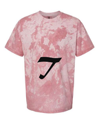 Alphabet T T-Shirt 9 inch calligraphy Black ink, Clay
