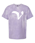 Alphabet V T-Shirt 9 inch calligraphy White ink, Amethyst