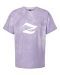 Alphabet Z T-Shirt 9 inch calligraphy White ink, Amethyst