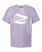 Alphabet Z T-Shirt 9 inch calligraphy White ink, Amethyst