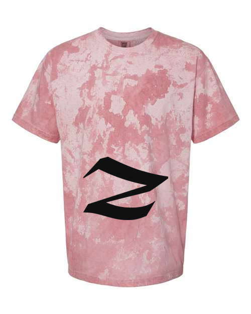 Alphabet Z T-Shirt 9 inch calligraphy Black ink, Clay