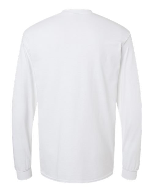 Gildan 5400, Unisex Heavy Cotton Long Sleeve T-shirt, White